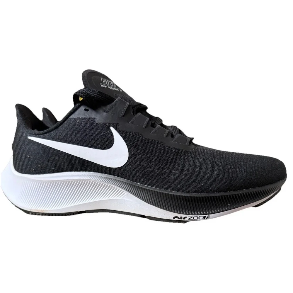 Nike Mens Air Zoom Pegasus 37 Running Black  White | CJ0677 001 Size Men 7.5